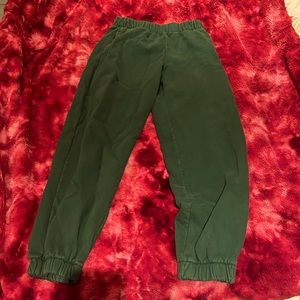 Brandy Melville forest green sweatpants